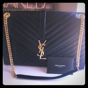 !!SOLD!! YSL classic large monogram satchel